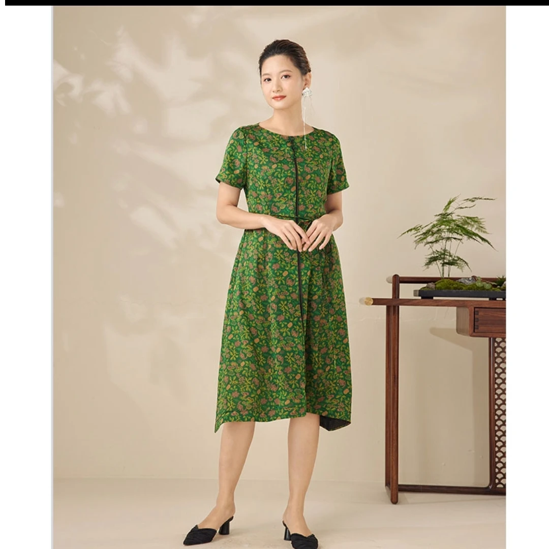 25年新款香云纱连衣裙2221147432