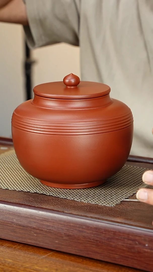 宜兴原矿紫砂茶叶罐