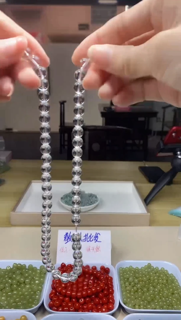 水晶珠宝半成品未镶嵌玻璃净水级别 8mm 一单25颗