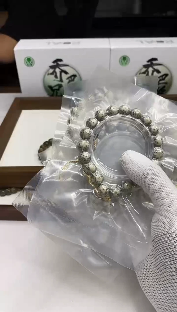 星月菩提手串326 石玉料大龙蛋手持12mm