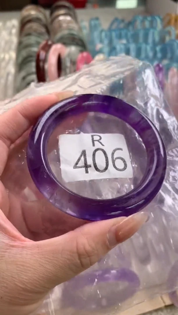 水晶珠宝半成品未镶嵌五****鱼水晶手镯406-55