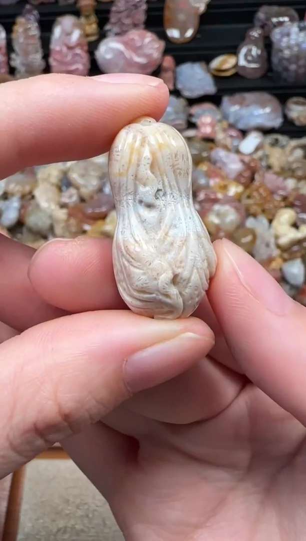 颈饰未镶嵌硅化珊瑚（珊瑚玉）049