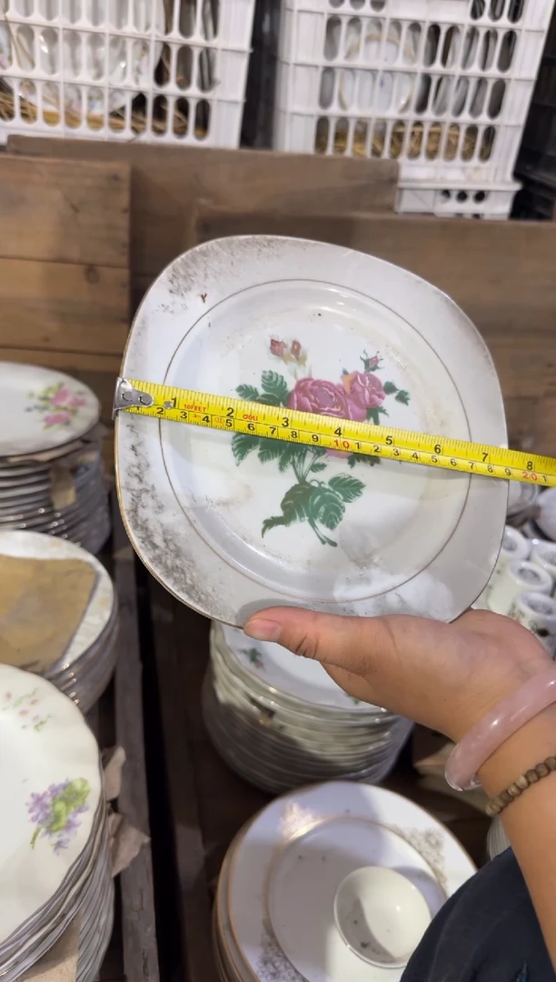 摆件老瓷器出口19厘米微瑕请慎拍