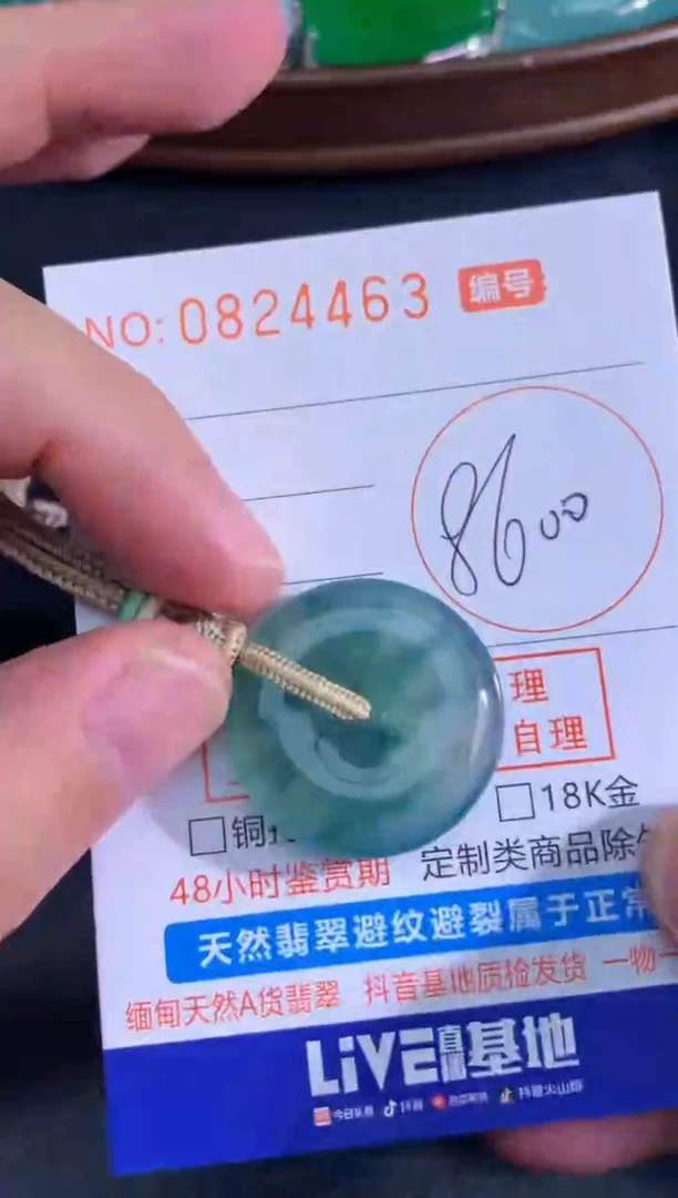 颈饰未镶嵌翡翠天然A货翡翠