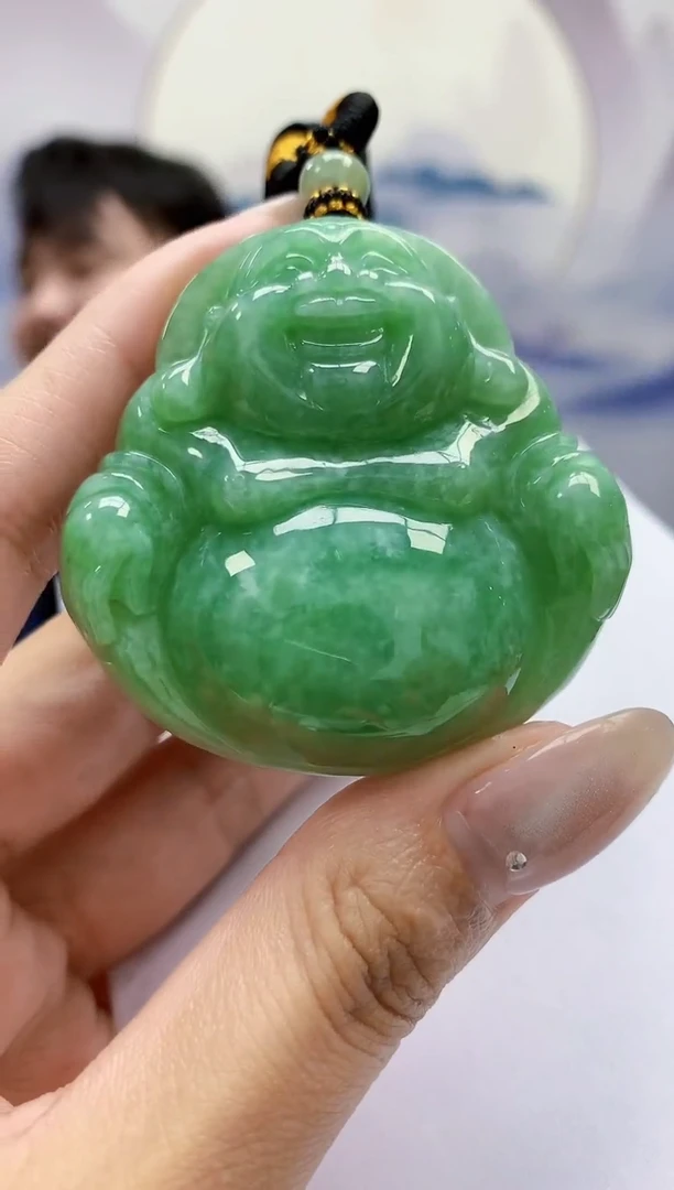 定制翡翠未镶嵌5060MM-毛货挂件19