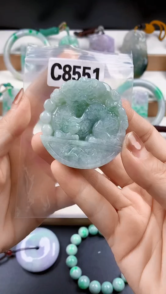 颈饰未镶嵌翡翠天然翡翠吊坠挂件