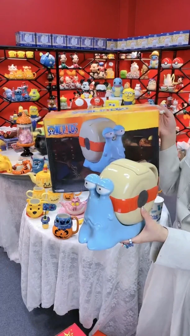 【闪购商品】.@@海贼王电话虫水壶（原盒）