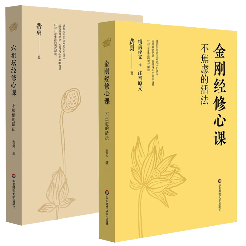 金刚经修心课:不焦虑的活法 六祖坛经修心课 费勇 佛学入门 书籍