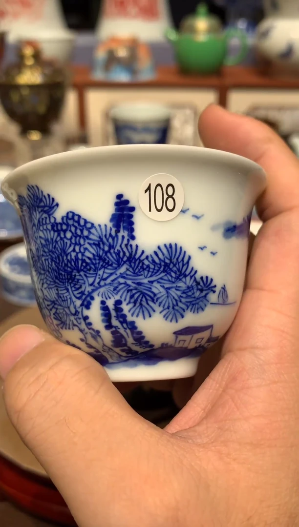A****s108青花杯子qk108