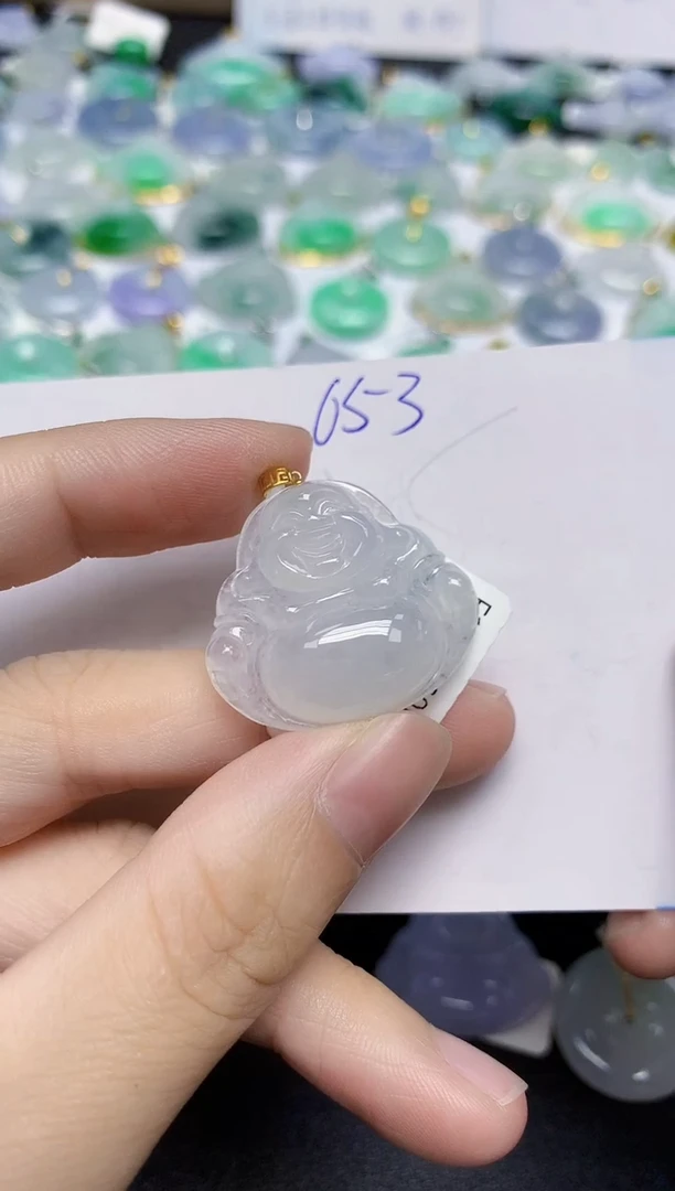 颈饰18K金镶嵌翡翠天然缅甸翡翠A货翡翠百元以上9元证书费自理