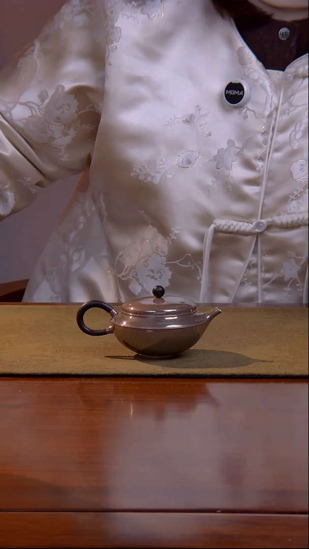 浮丘山房 见山 紫皮 足银 泡壶