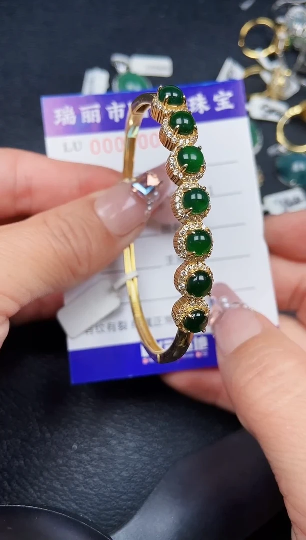 翡翠银S925镶嵌颈饰2001