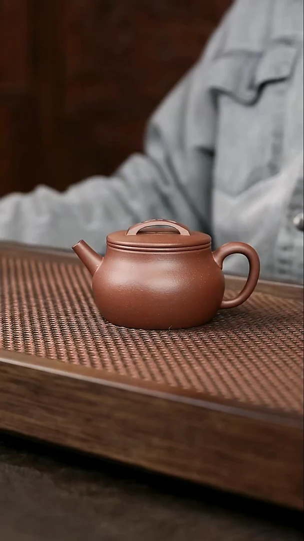 茶壶紫砂紫泥汉瓦