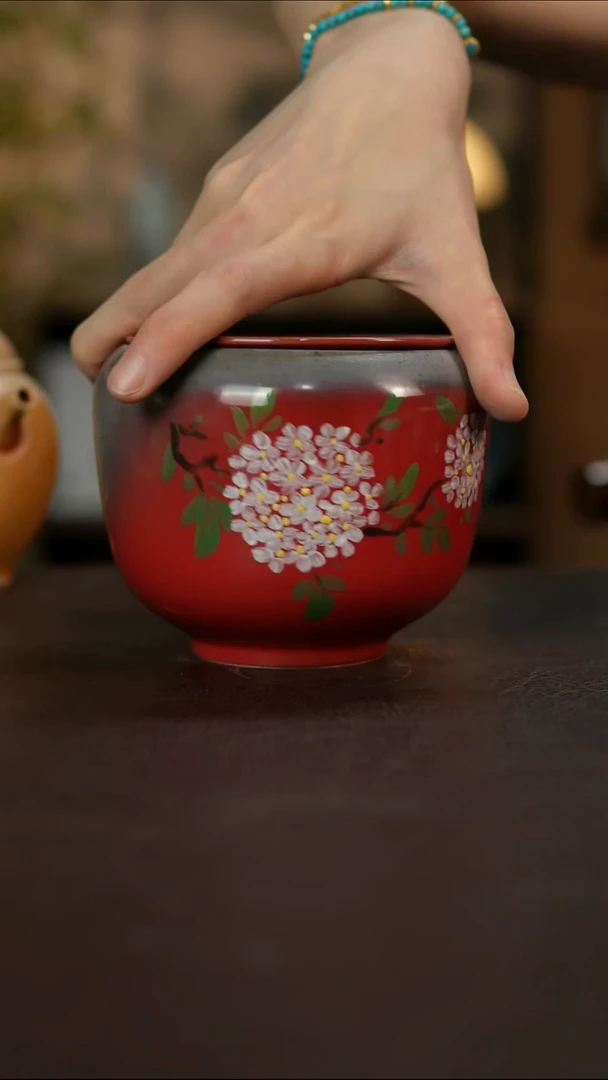 杯景德镇陶瓷杯碗柴烧多人