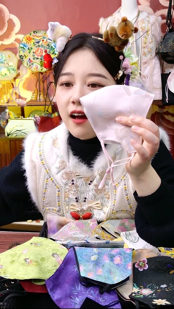 纯铜合金琉璃非遗口罩