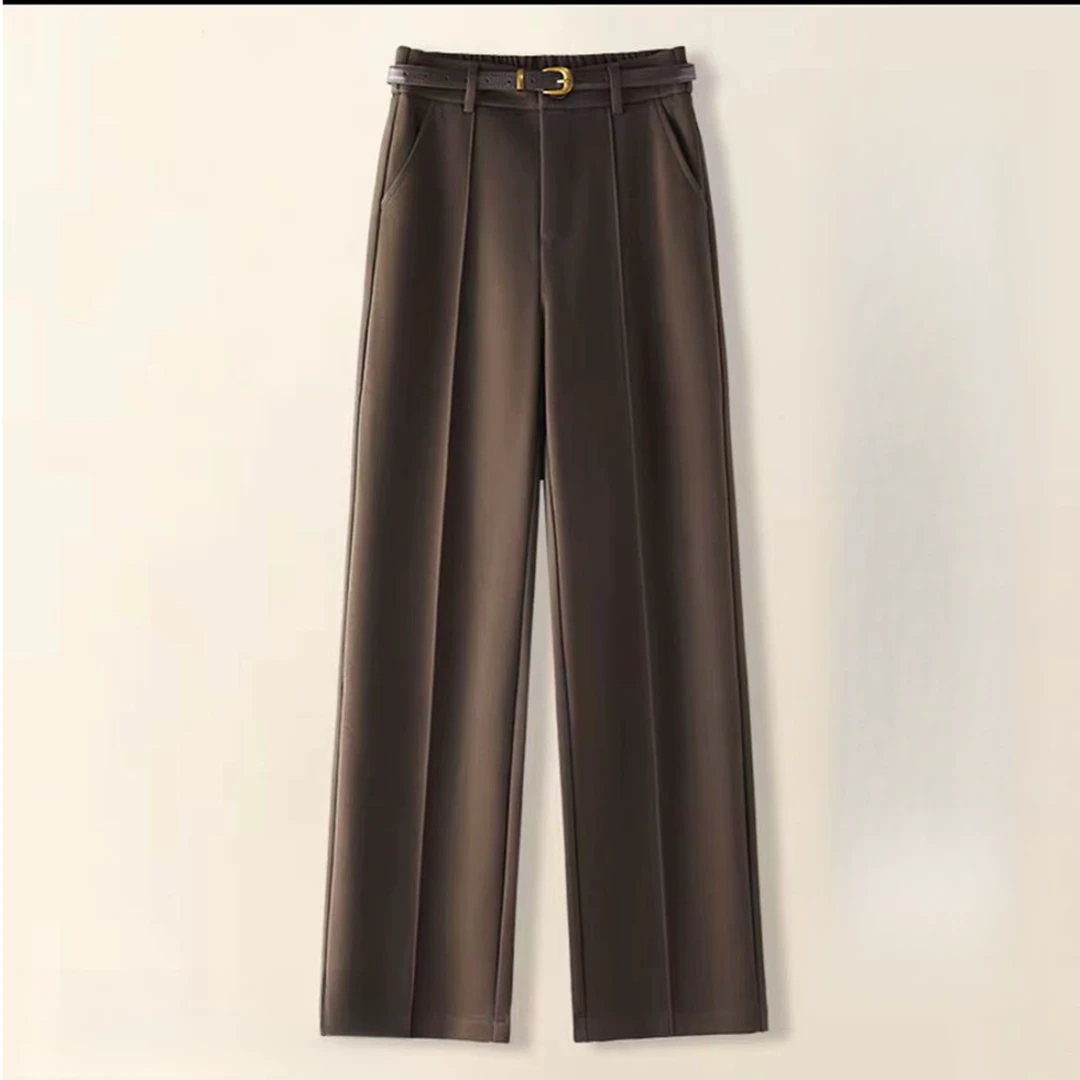 B672(8520)显瘦高腰时尚休闲百搭宽松裤子