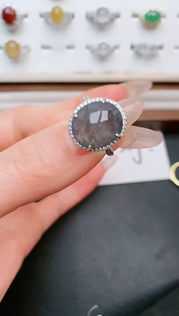 【闪购商品】翡翠戒指银S925镶嵌.....