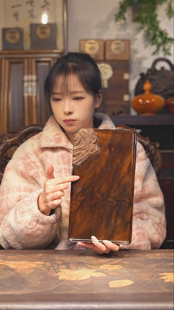 金丝楠小叶桢楠【79】纯手工 整板精雕 大漆干料茶盘