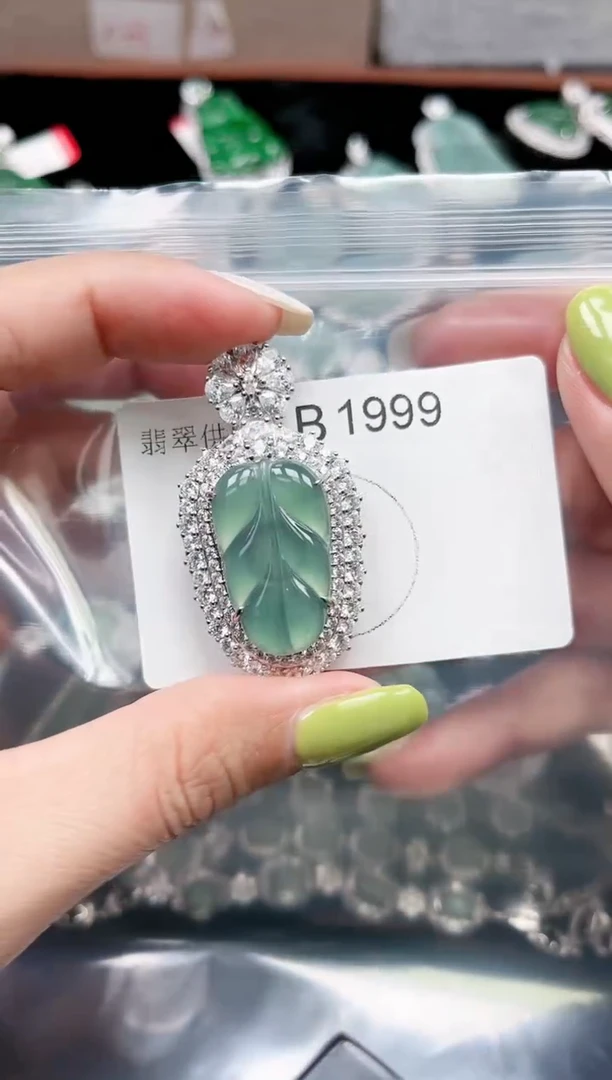 【闪购商品】翡翠颈饰未镶嵌赠皮绳1999