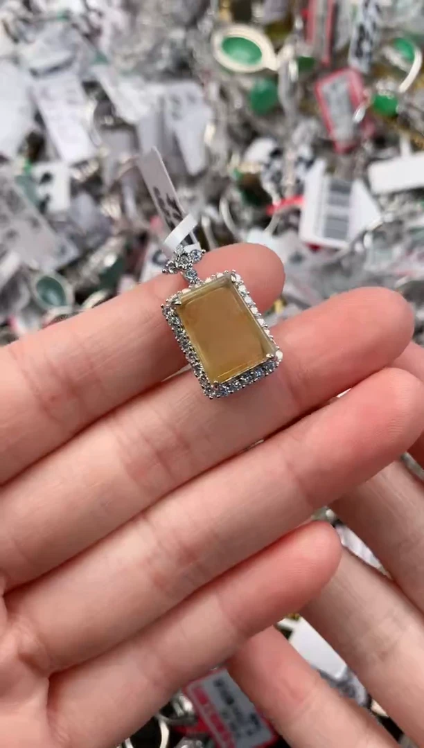 银S925镶嵌戒指翡翠111                8