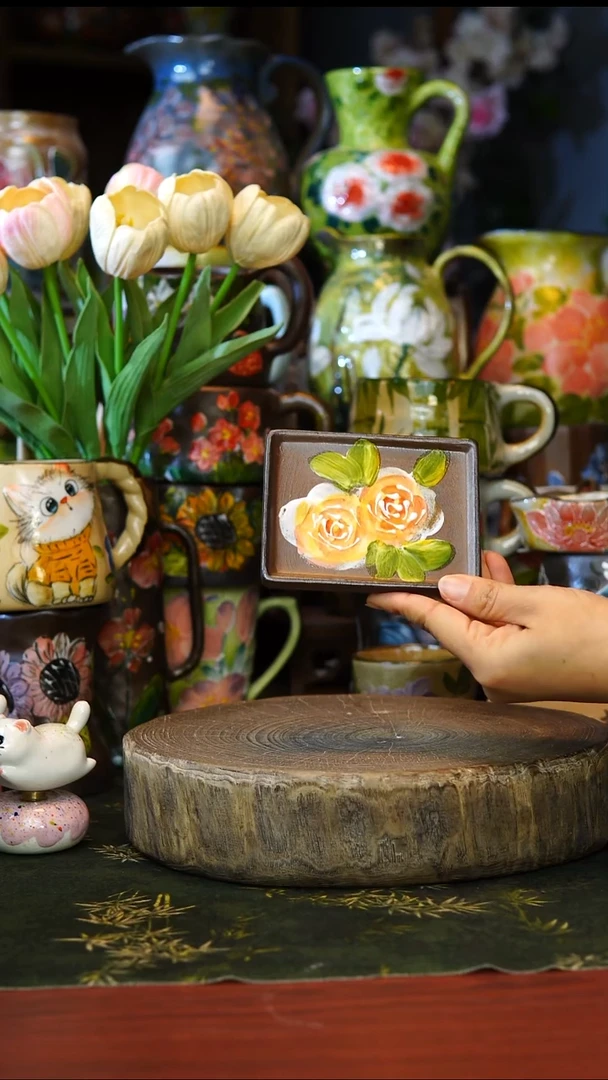 陶瓷15景德镇手工手绘釉下彩