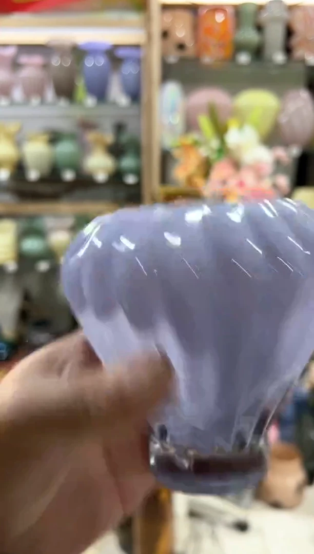 【闪购商品】无铅玻璃迷你紫色热气球