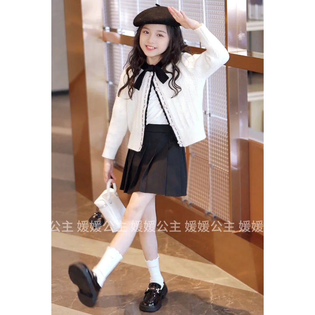 媛媛公主2025秋季女童甜美百搭开衫15305A268