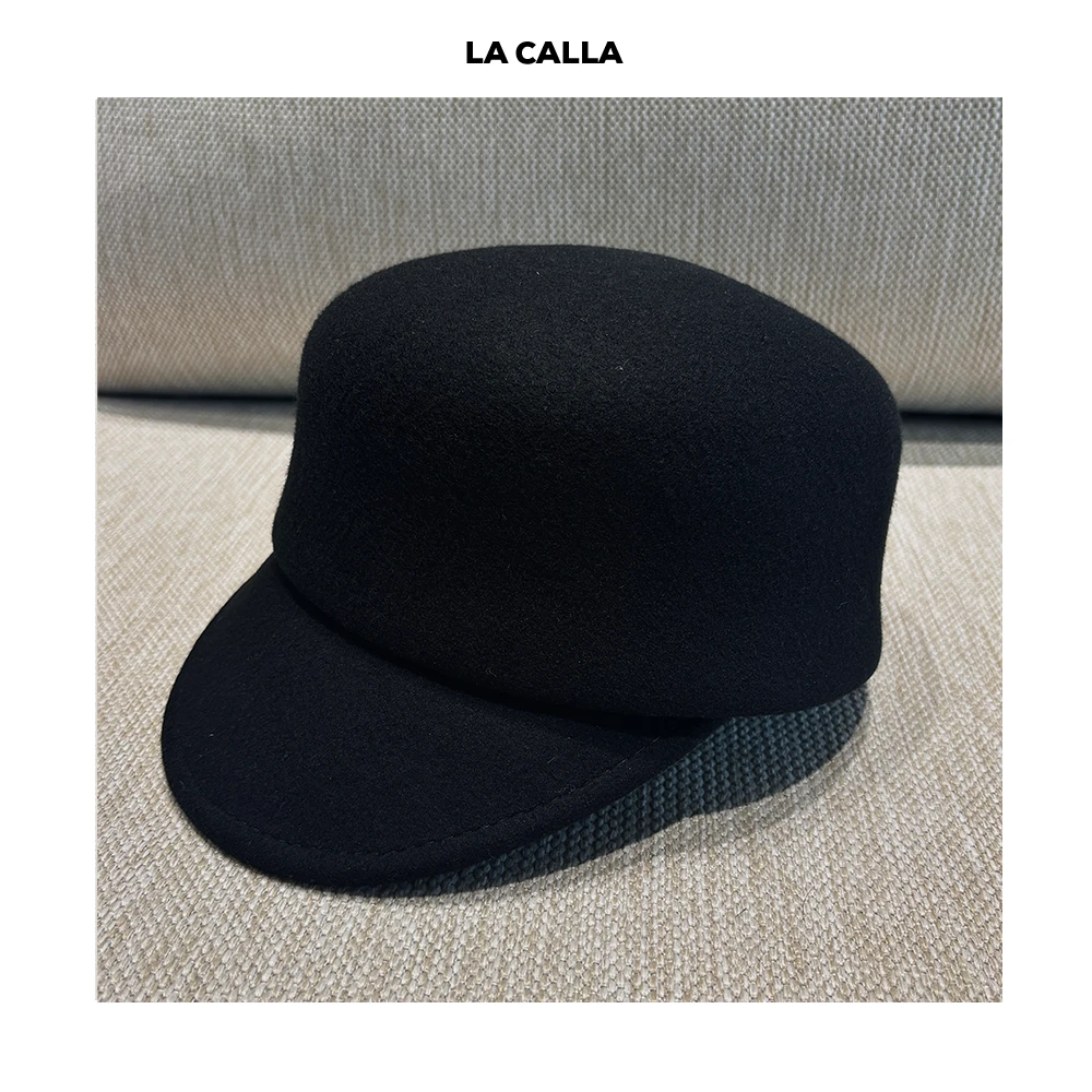 LA CALLA羊毛帽100羊毛时尚设计师冬季帽子WDSP36