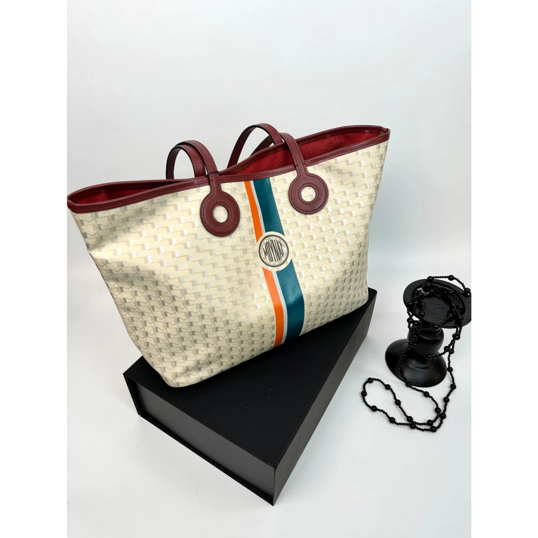 95新 MOYNAT/摩奈 【小考拉】摩奈 白色托特单肩包