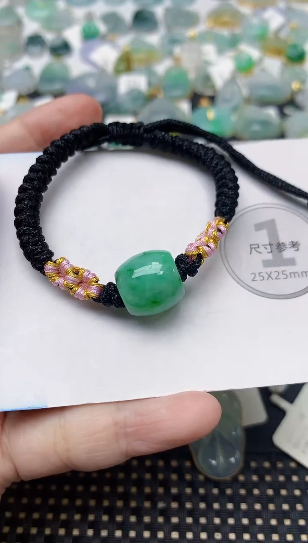 颈饰未镶嵌翡翠天然缅甸A货翡翠