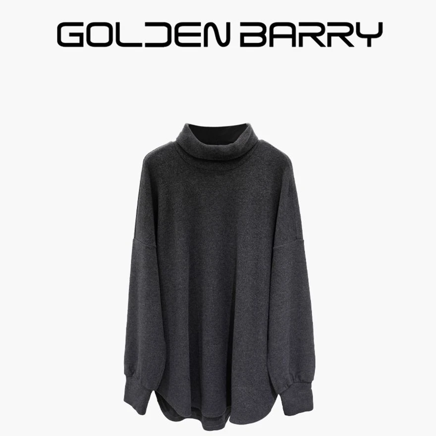 GOLDENBARRY【福 利】203024宽松长袖针织衫百搭设计师套头【微瑕】