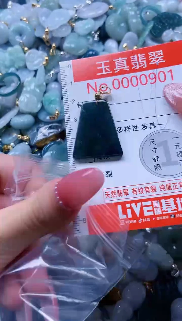 翡翠未镶嵌吊坠(不含链)0901