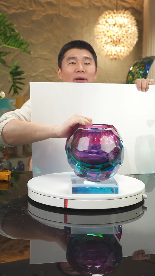 【闪购商品】摆件福利三色切面花瓶小号