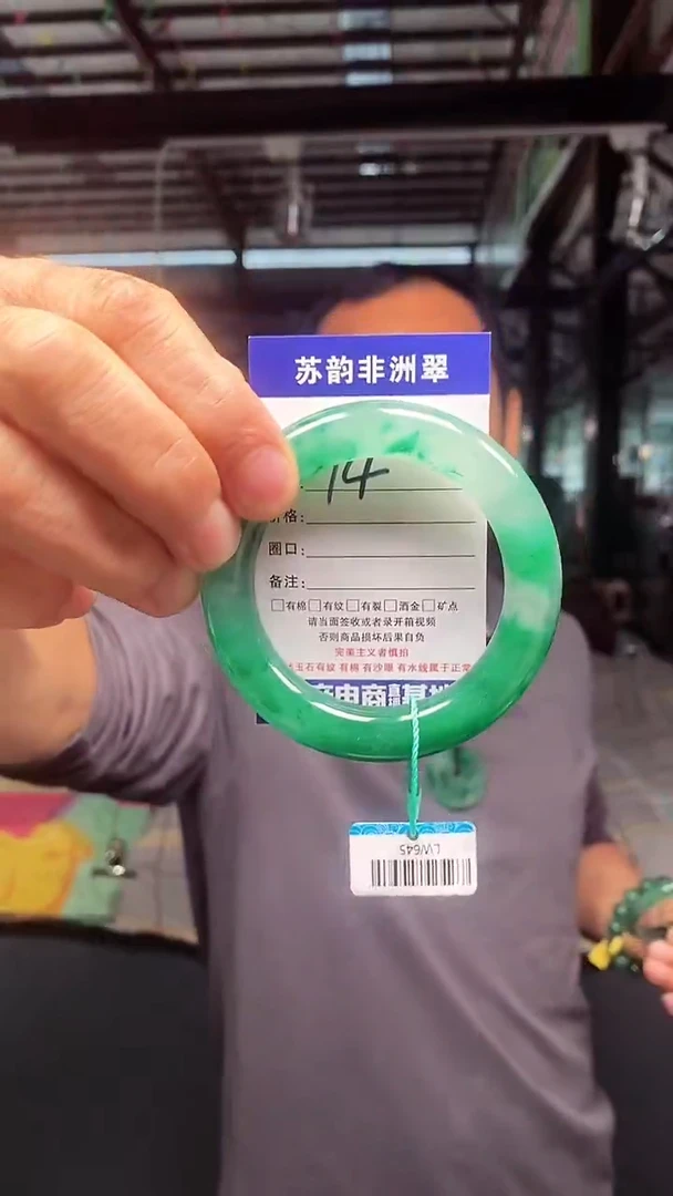 未镶嵌手镯石英质玉（非洲翠）56+