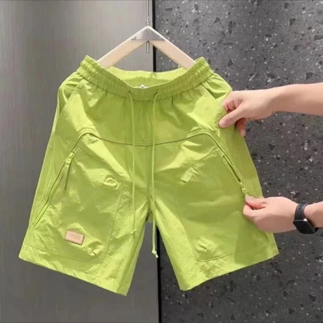 2025夏季新款休闲宽松短裤男童运动中裤儿童薄款五分裤潮炸街