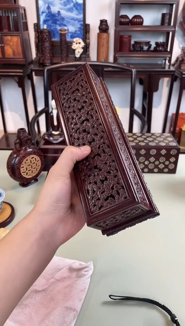 紫檀木类成套家具线香盒