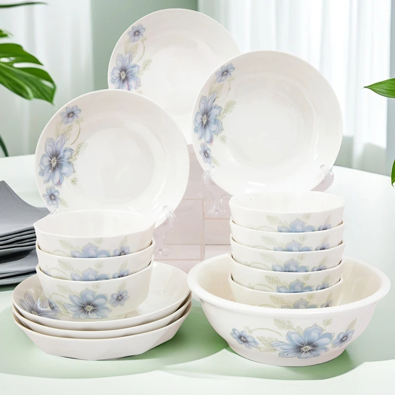 云梦幽兰15件套家用中式