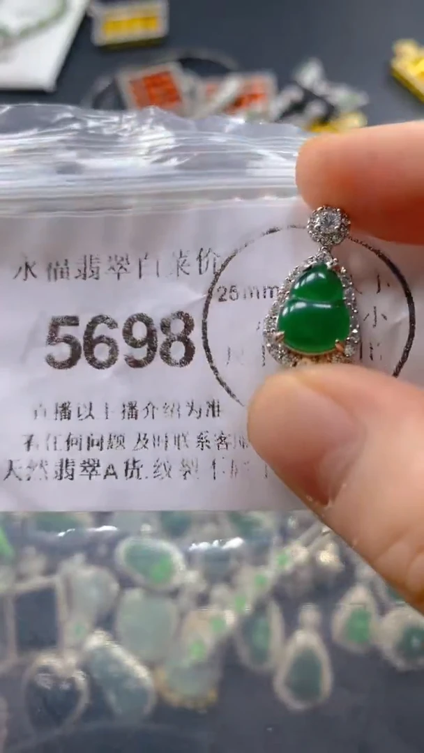 翡翠未镶嵌吊坠(不含链)5698