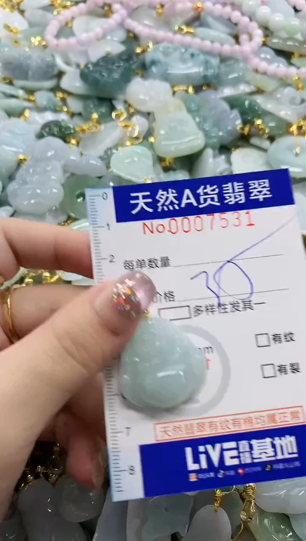 颈饰未镶嵌翡翠天然A货翡翠