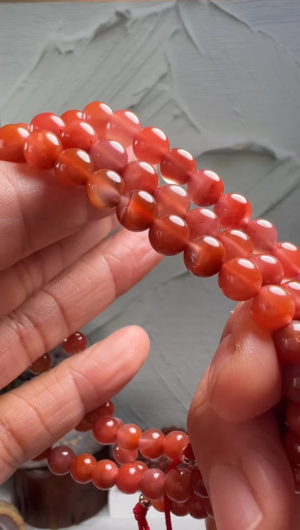 手串未镶嵌南红玛瑙南红玛瑙（默认微瑕）