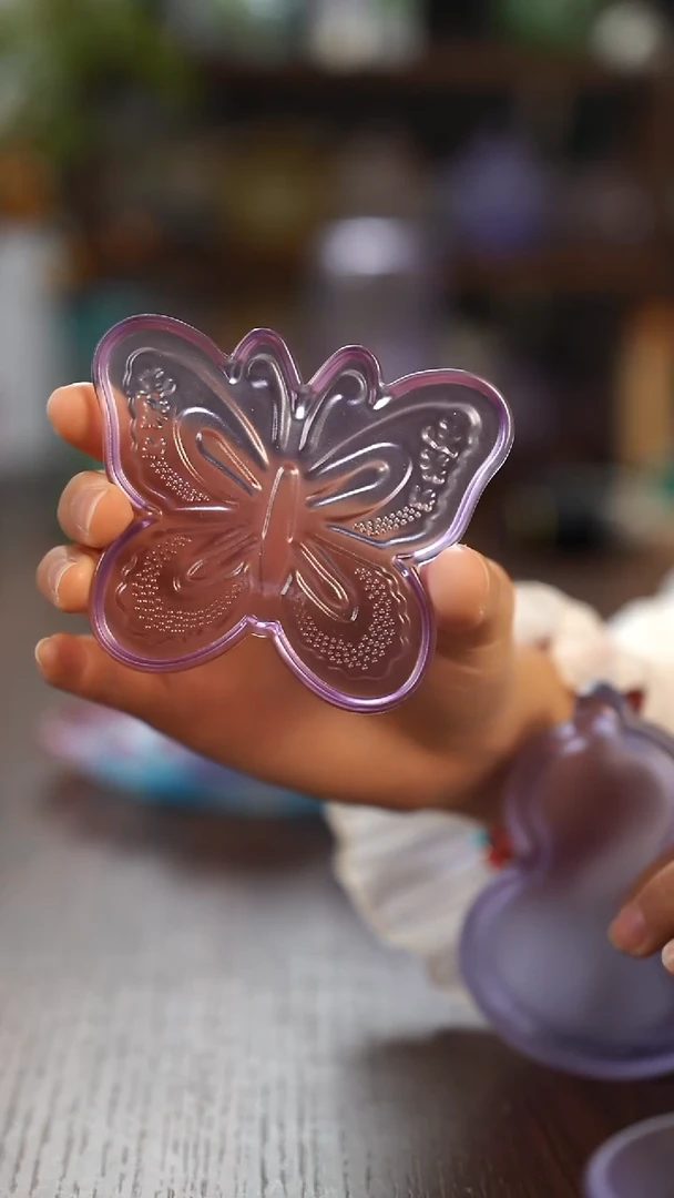 闪购紫色杯垫蝴蝶