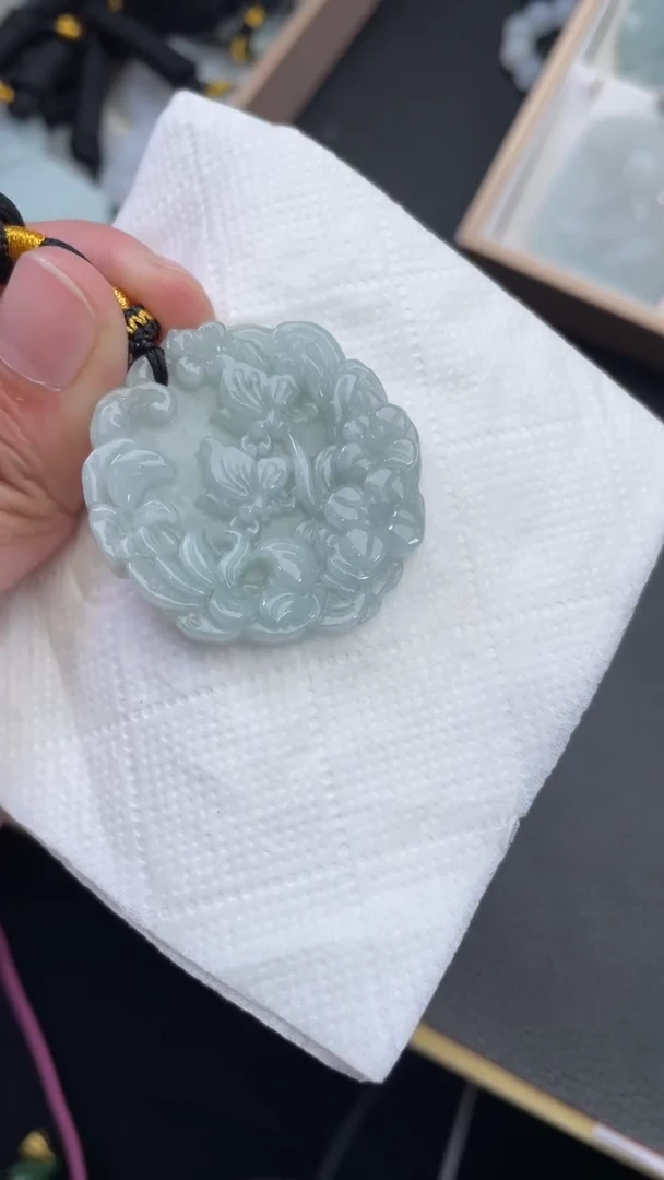 颈饰未镶嵌翡翠淡*华天然缅甸翡翠A货268