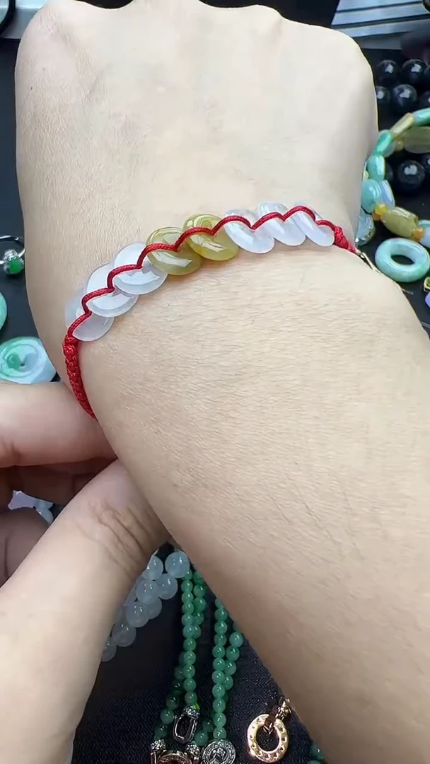 未镶嵌手串翡翠平安扣手绳