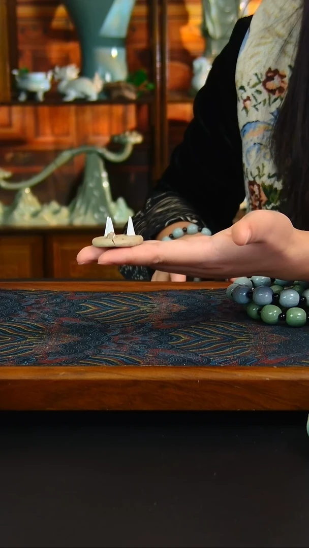 瓷片原矿汝瓷福利天青珠子一个