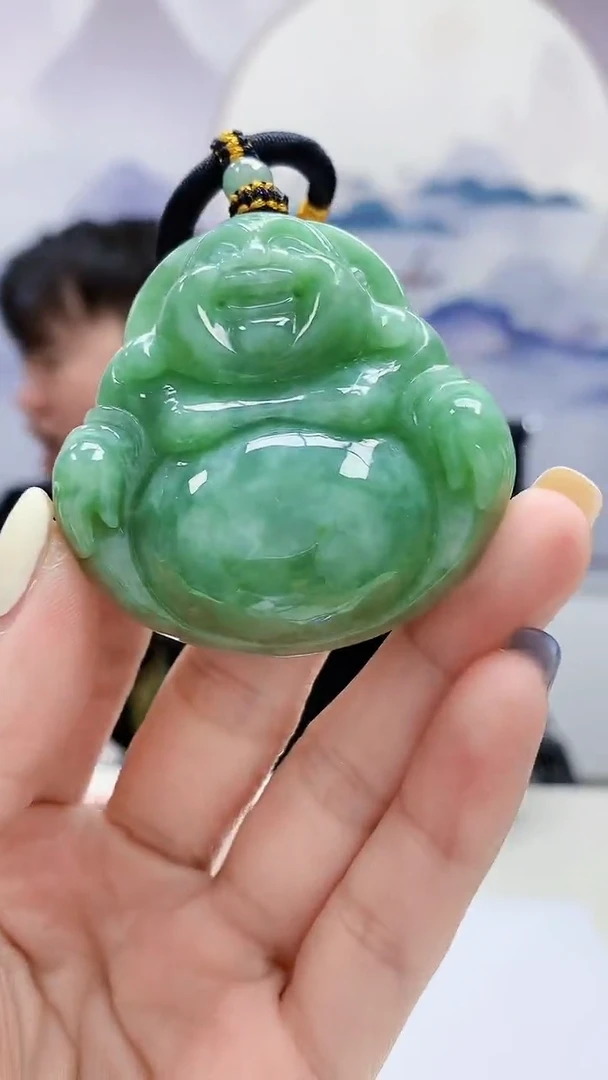 定制翡翠未镶嵌5060lr-毛货挂件41