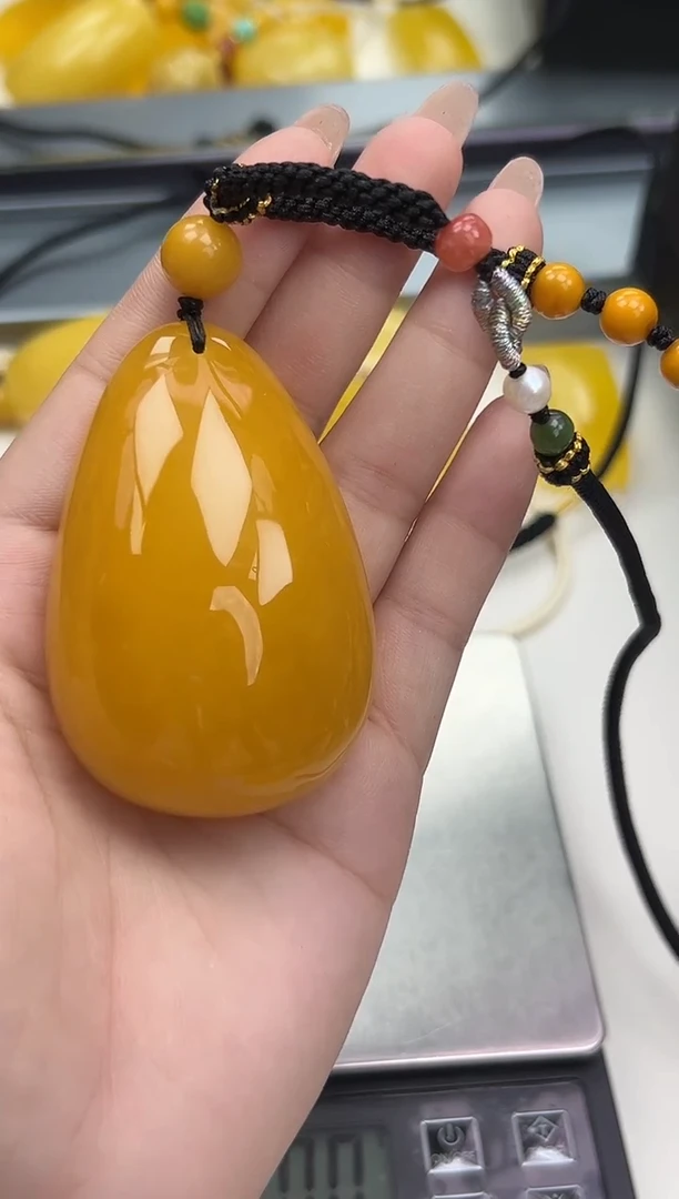 裸石琥珀未镶嵌天然琥珀蜜蜡吊坠