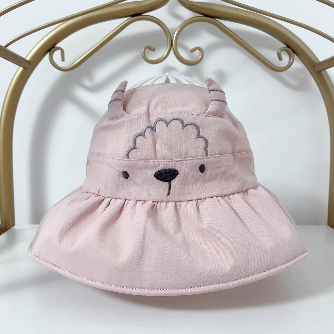 木然良品宝宝帽子2025春夏新款男女宝宝动物空顶帽