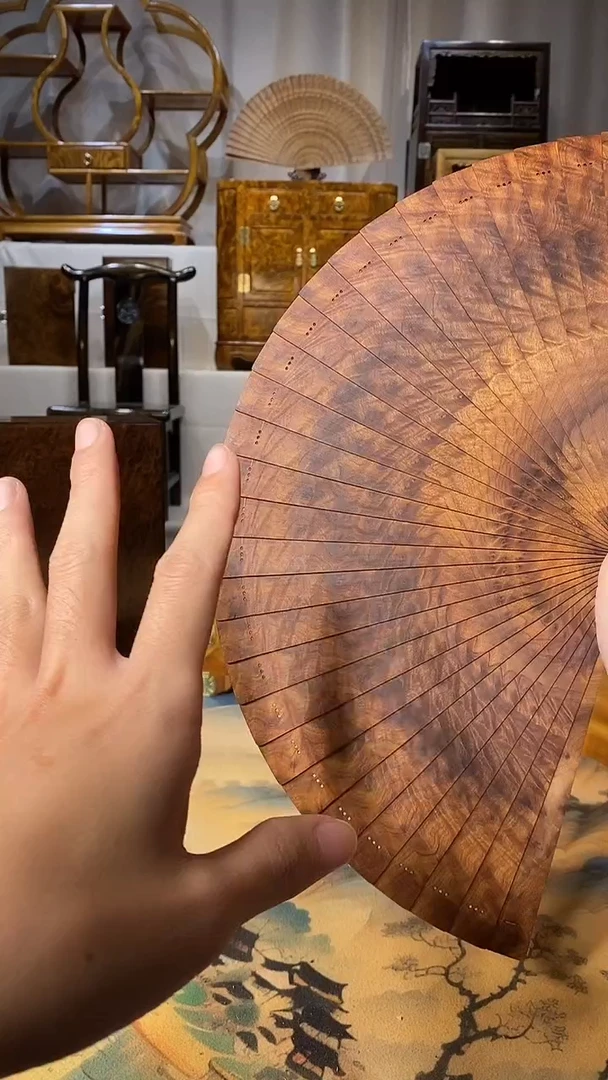 扇子金丝楠小叶桢楠材质苏扇15