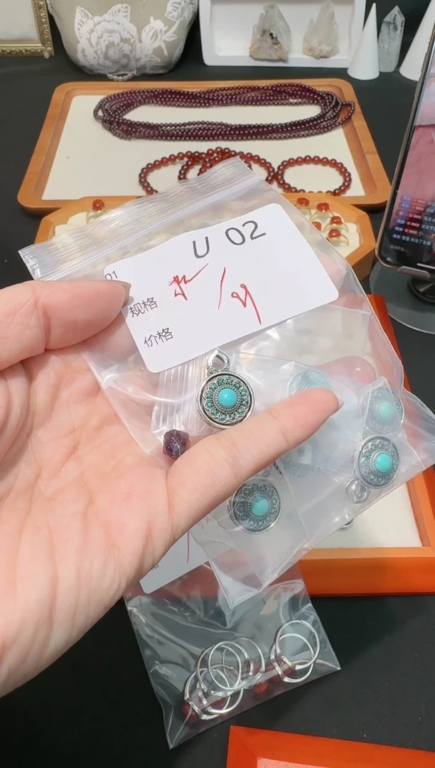 【闪购商品】水晶珠宝半成品银S925镶嵌多样性发一U02