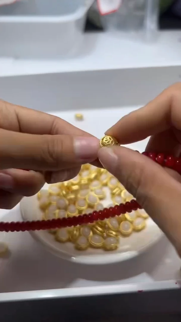 颈饰未镶嵌和田玉x1324白玉随形珠*3颗